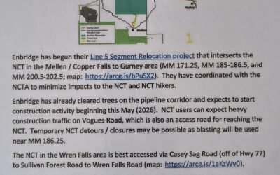 North Country Trail Construction Alert
